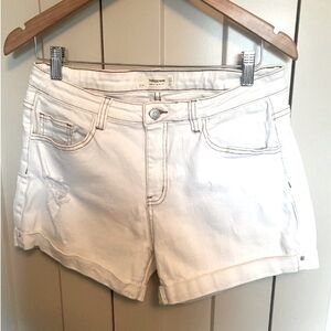 Twik White Jean Shorts Distressed